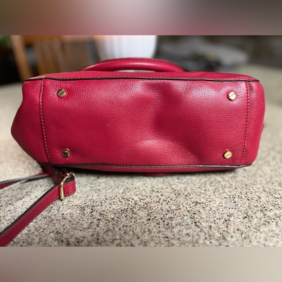 Tory Burch Amanda Satchel Crossbody in Red - Picture 3 of 5